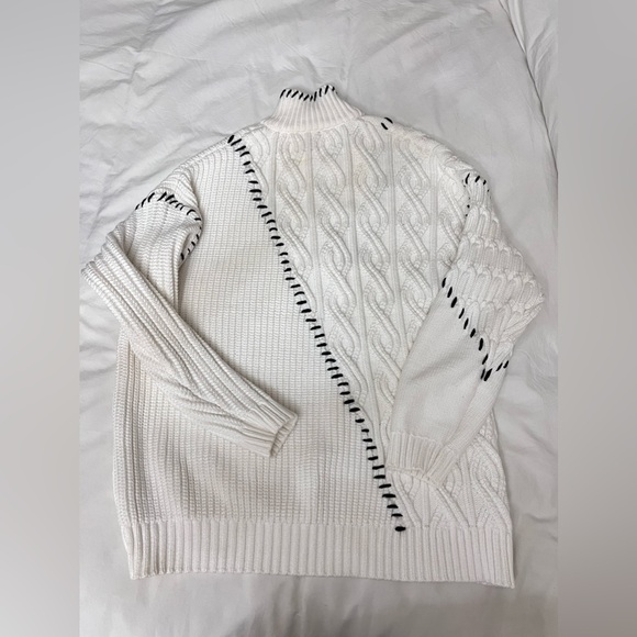STAUD Hampton cotton blend half zip sweater XXS - Picture 5 of 8